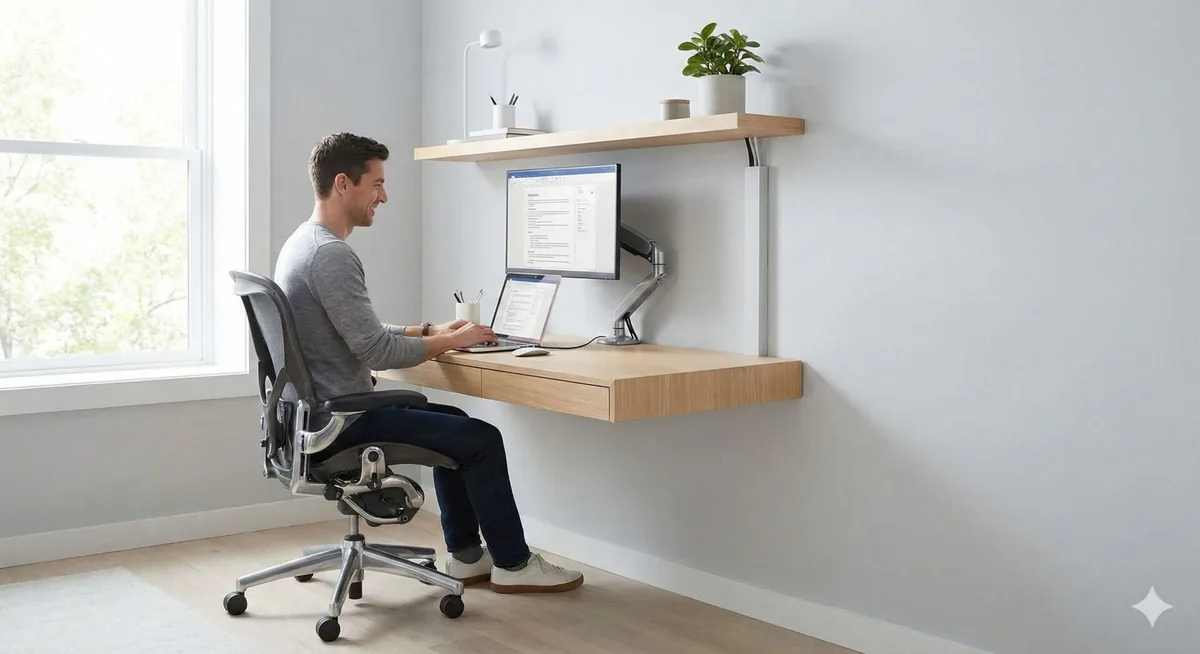 tips för vägghängt skrivbord